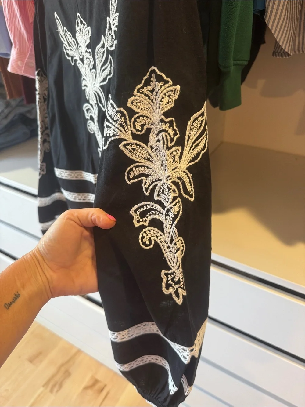 ZW Zara Collection Embroidered Blouse